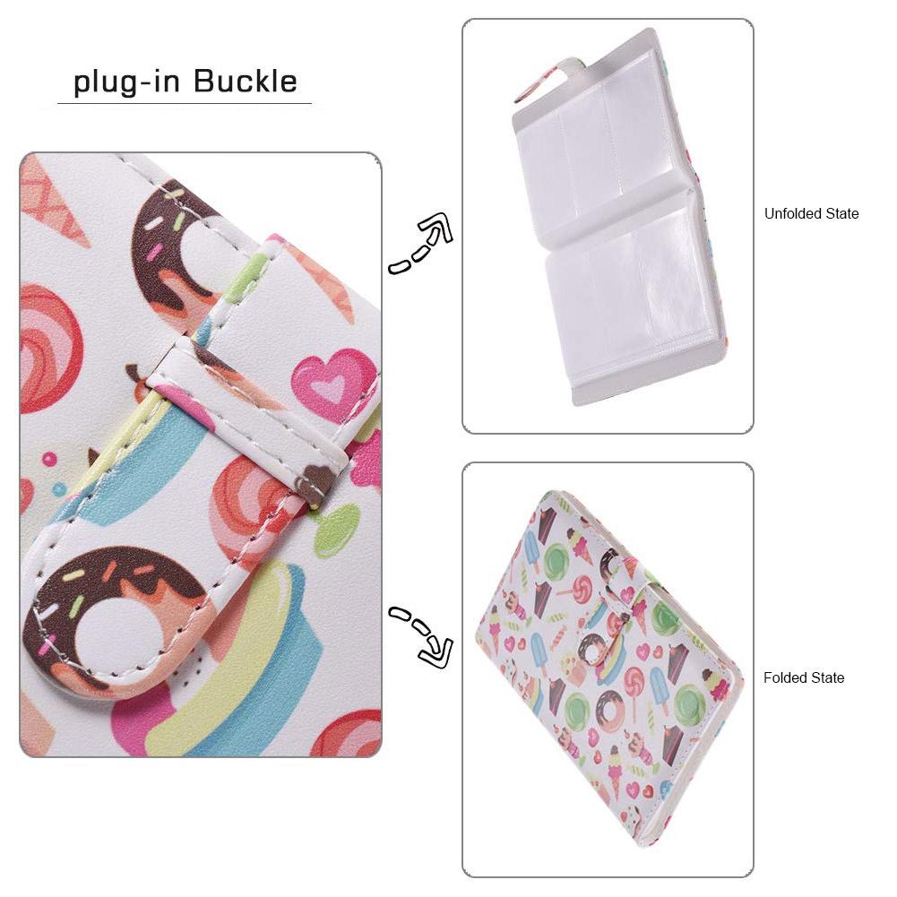Dessert Series 96 Pockets Mini Photo Album Photo Book Album for Fujifilm Instax Mini 9 8 7s 70 25 50s 90 Instant Camera Film Photo Album for Name Card