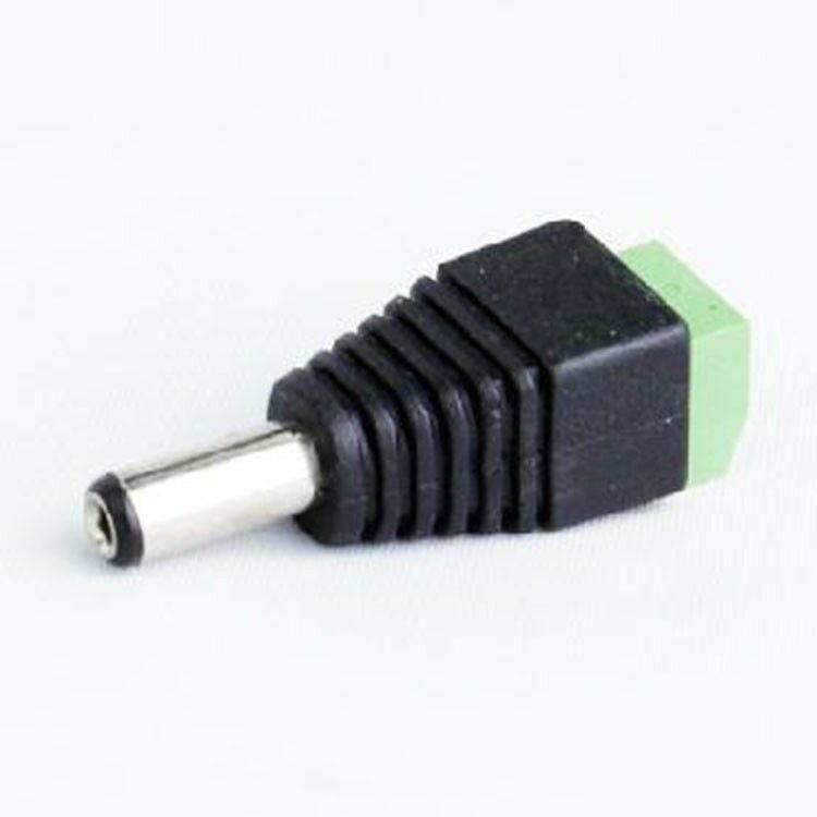 10 PCS DC Power Male Plug Jack Cable Adapter Socket Connector Plug for LED CCTV