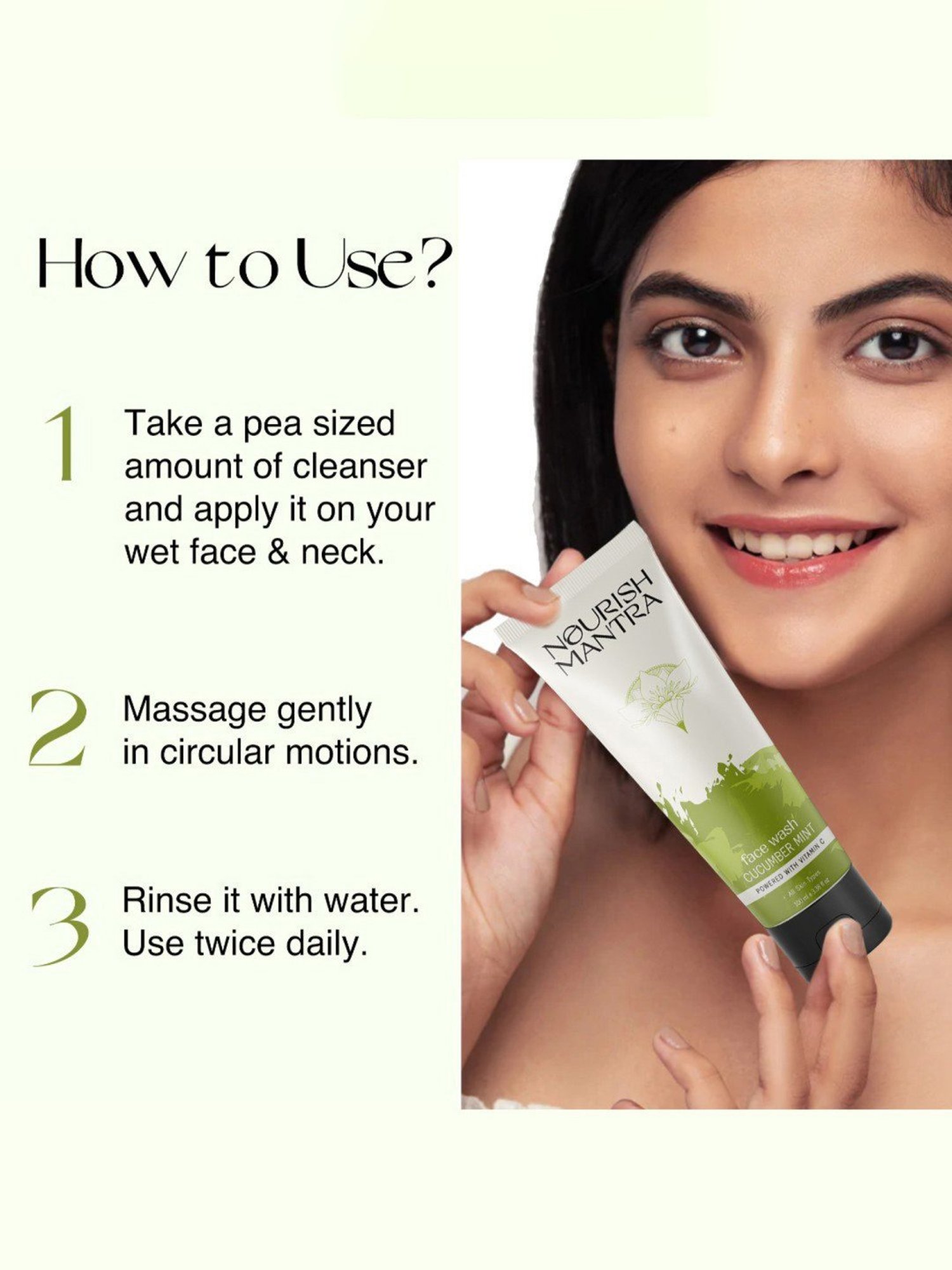 Nourish Mantra Cucumber Mint Upvan Face Wash - 100 ml