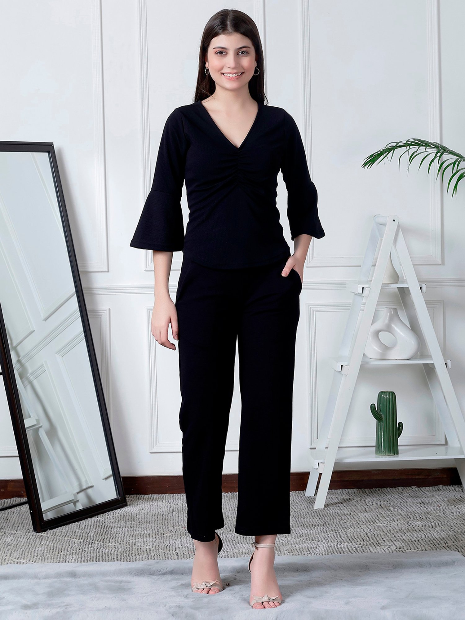 NEUDIS Black Maxi Co-Ord Set