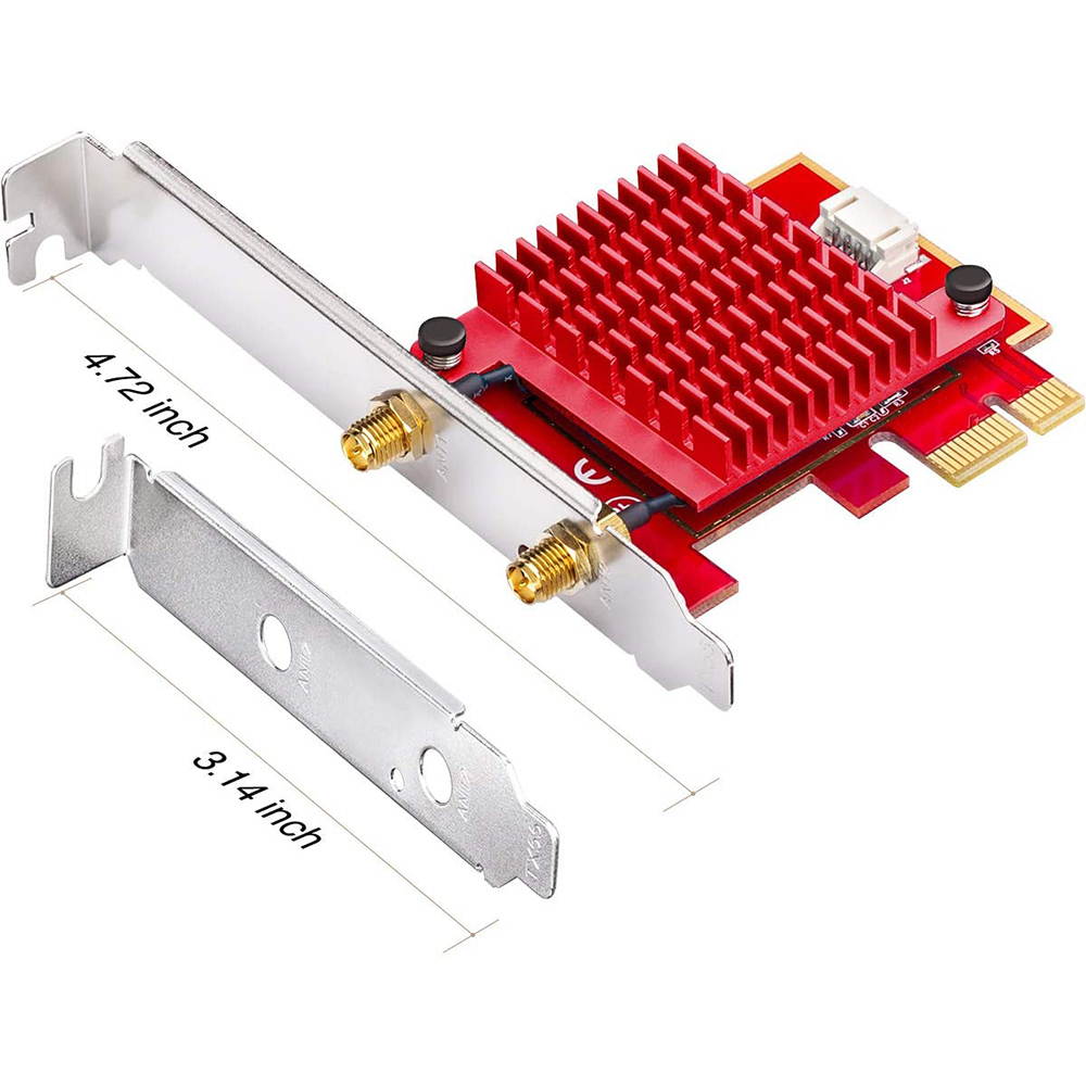 PCIe WiFi Card,WiFi 6 Wireless Network Card AX200 Dual Band PCI-Express Card Adapter, 2.4GHz/5.8GHz,Bluetooth 5.0 | MU-MIMO | Ultra-Low Latency PCI-E Card, Supports Windows 10 64 Bit System.