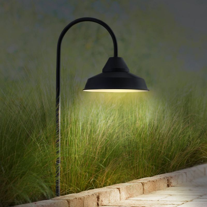 John Timberland Westley Black 8-Piece LED Landscape Path Light Set