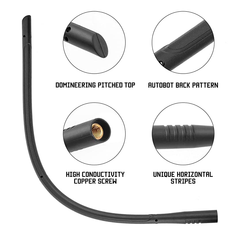 13 inch Uniquely Designed Copper Core Radio Antenna for Harley Davidson Motorcycle 19892019 Touring Electra Glide Ultra Classic2 Flexible Rubber Perfect Replacement AMFM Radio Antenna