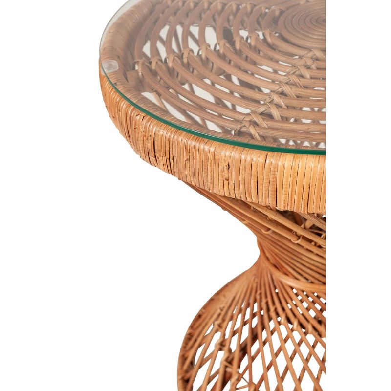 Coraline Accent Table Antique Brown - East at Main