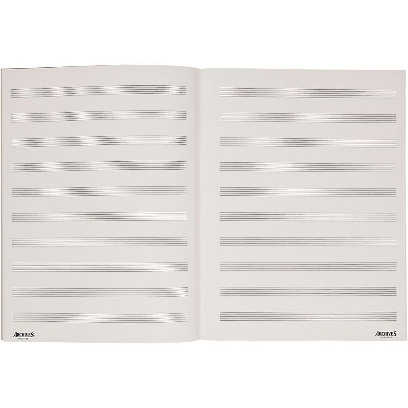 Archives Spiral Bound Manuscript Paper 12 Staves, 96 Pages