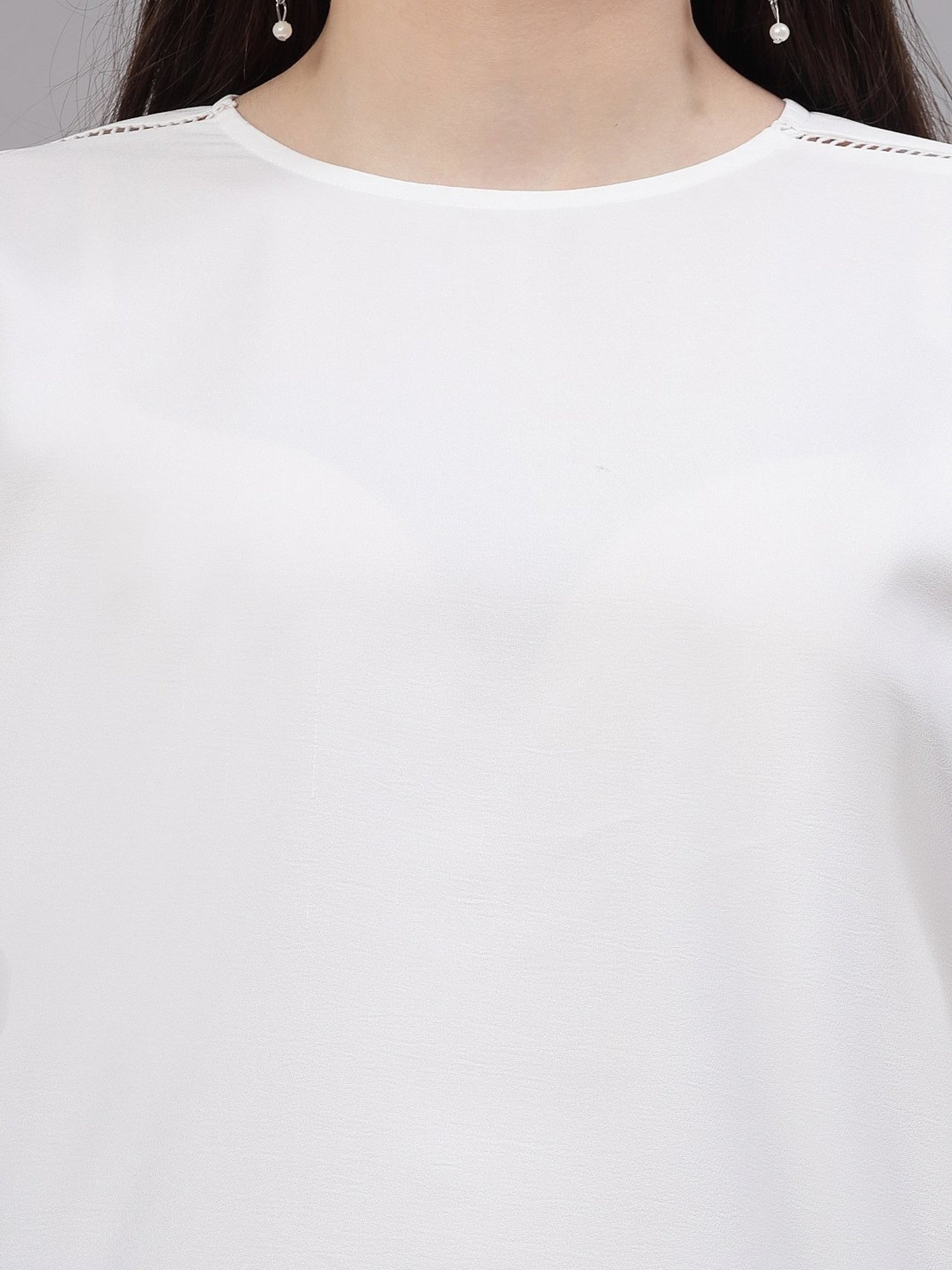 Style Quotient White Regular Fit Top