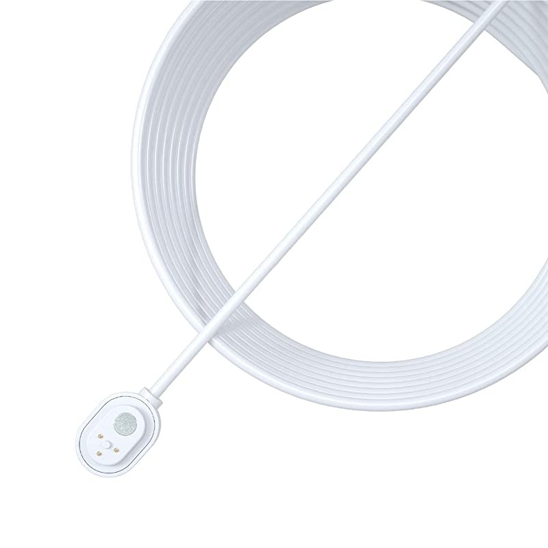 Certified Accessory - Outdoor Magnetic Charging Cable - 25 ft, Weather Resistant Connector, Compatible with  Ultra, Ultra 2, Pro 3, Pro 4 and Pro 3 Floodlight Cameras, White - VMA5600C