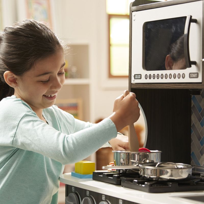 Melissa & Doug Chef's Kitchen Pretend Play Set - Charcoal