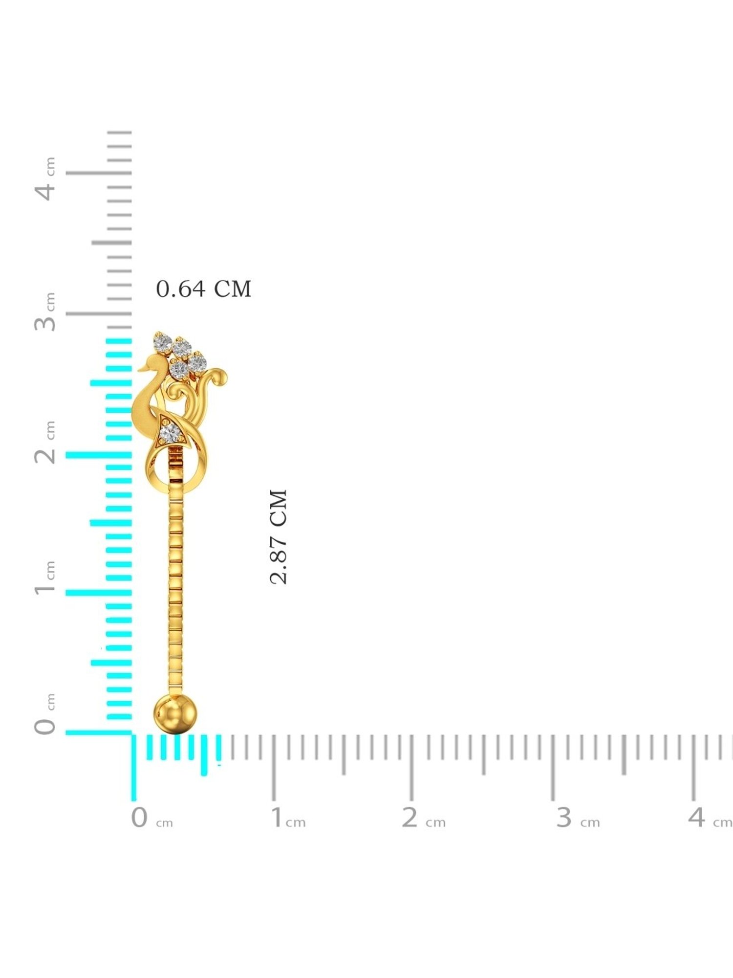 Joyalukkas Gold 22K Oasis Dangler Earrings for Women