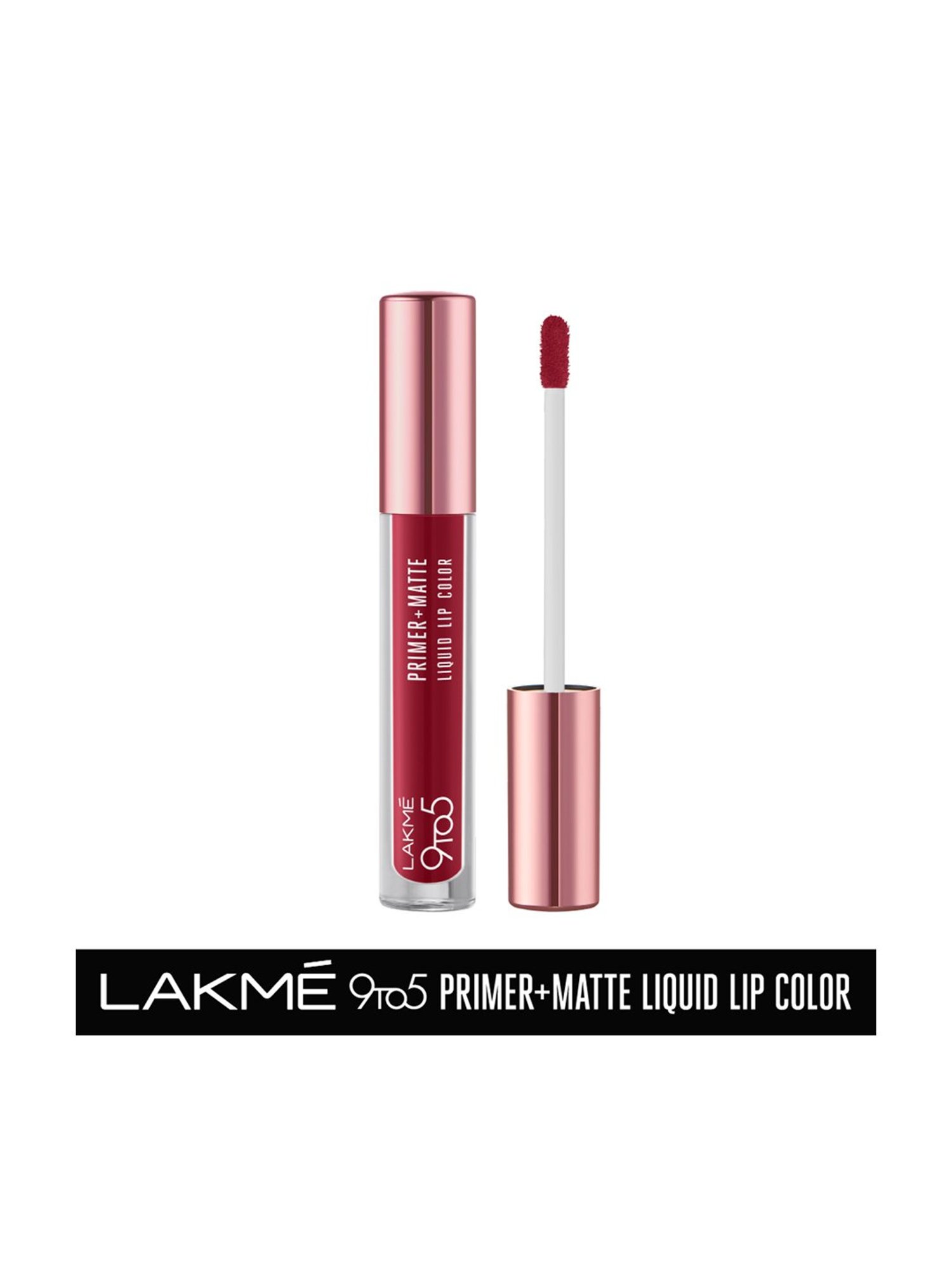 Lakme 9 to 5 Primer Plus Matte Liquid Lip Color MP3 Dusty Rose - 4.2 ml