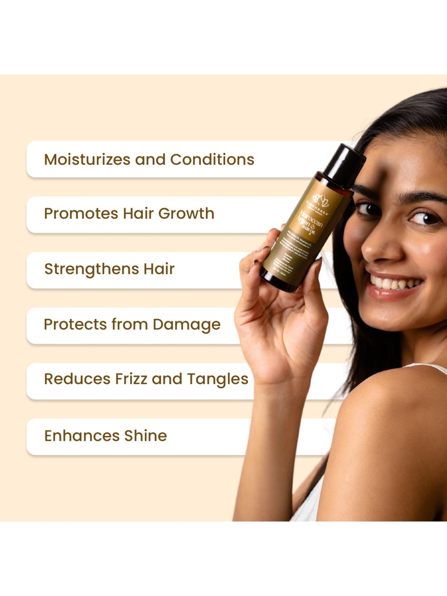 Earthraga Moroccan Argan Hair Oil - 100 ml