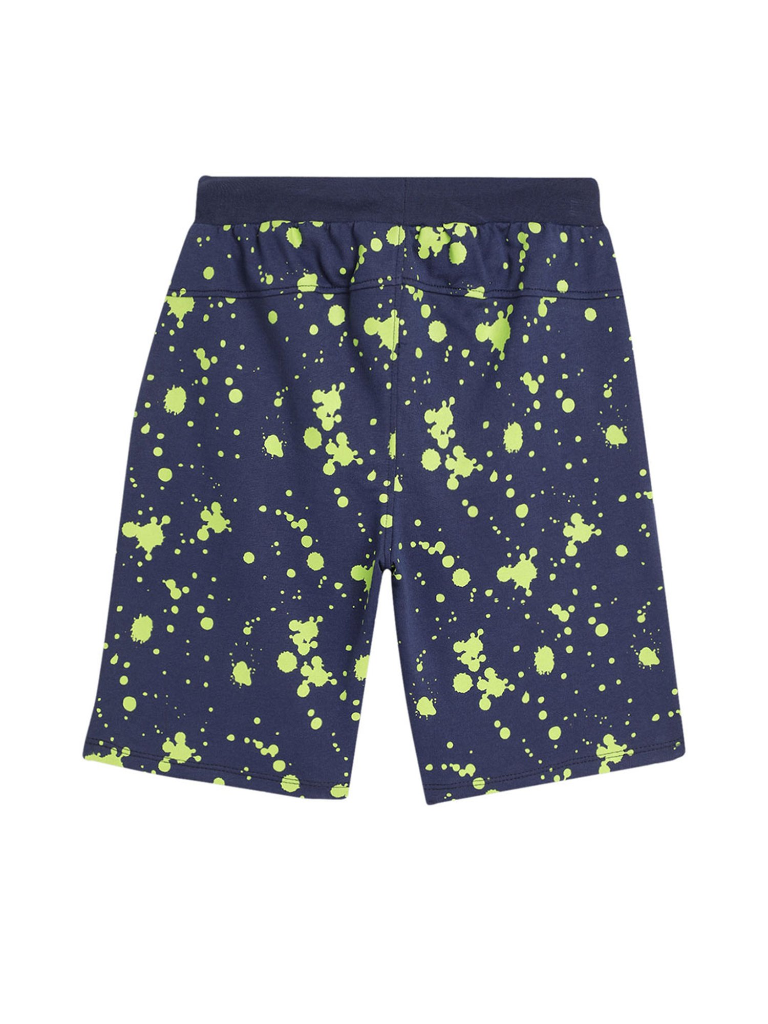 Blue Giraffe Kids Navy Printed Shorts