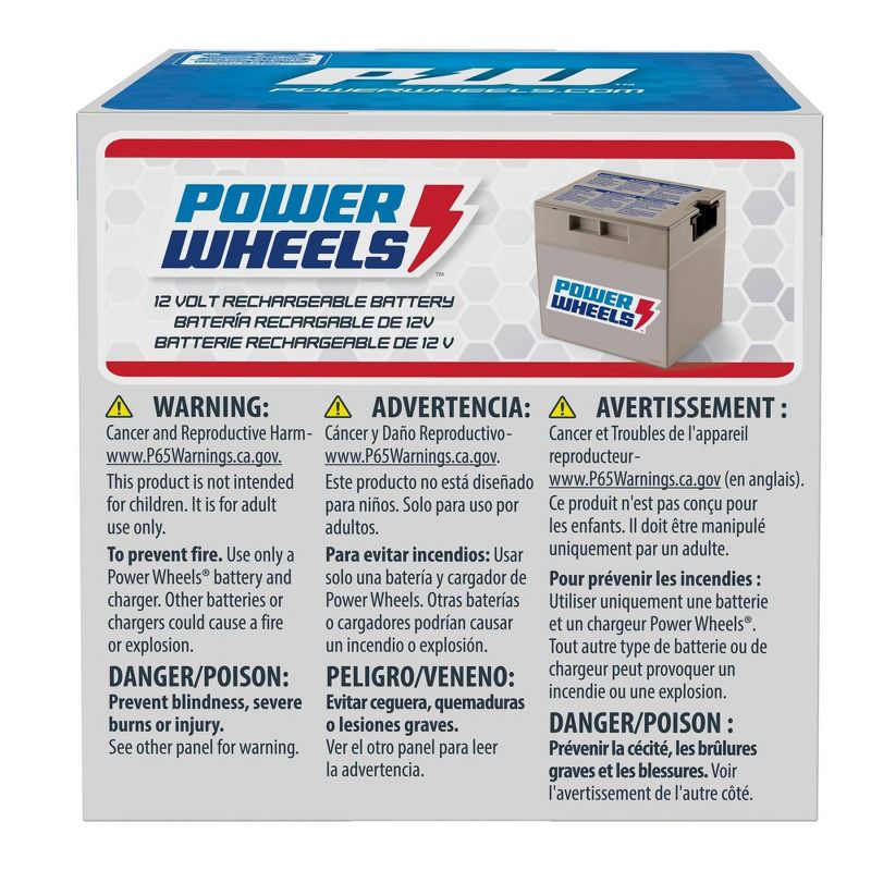 Fisher-Price Power Wheels 12-Volt Rechargeable Replacement Battery