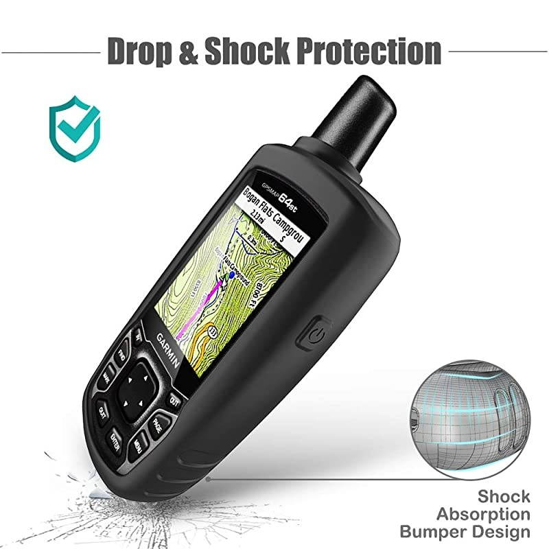 Case for Garmin GPSMAP 62 62s 62st 62sc 62stc 64 64s 64st 64sc 64x 64sx 64csx Silicone Protective Cover Handheld GPS Navigator Accessories Black