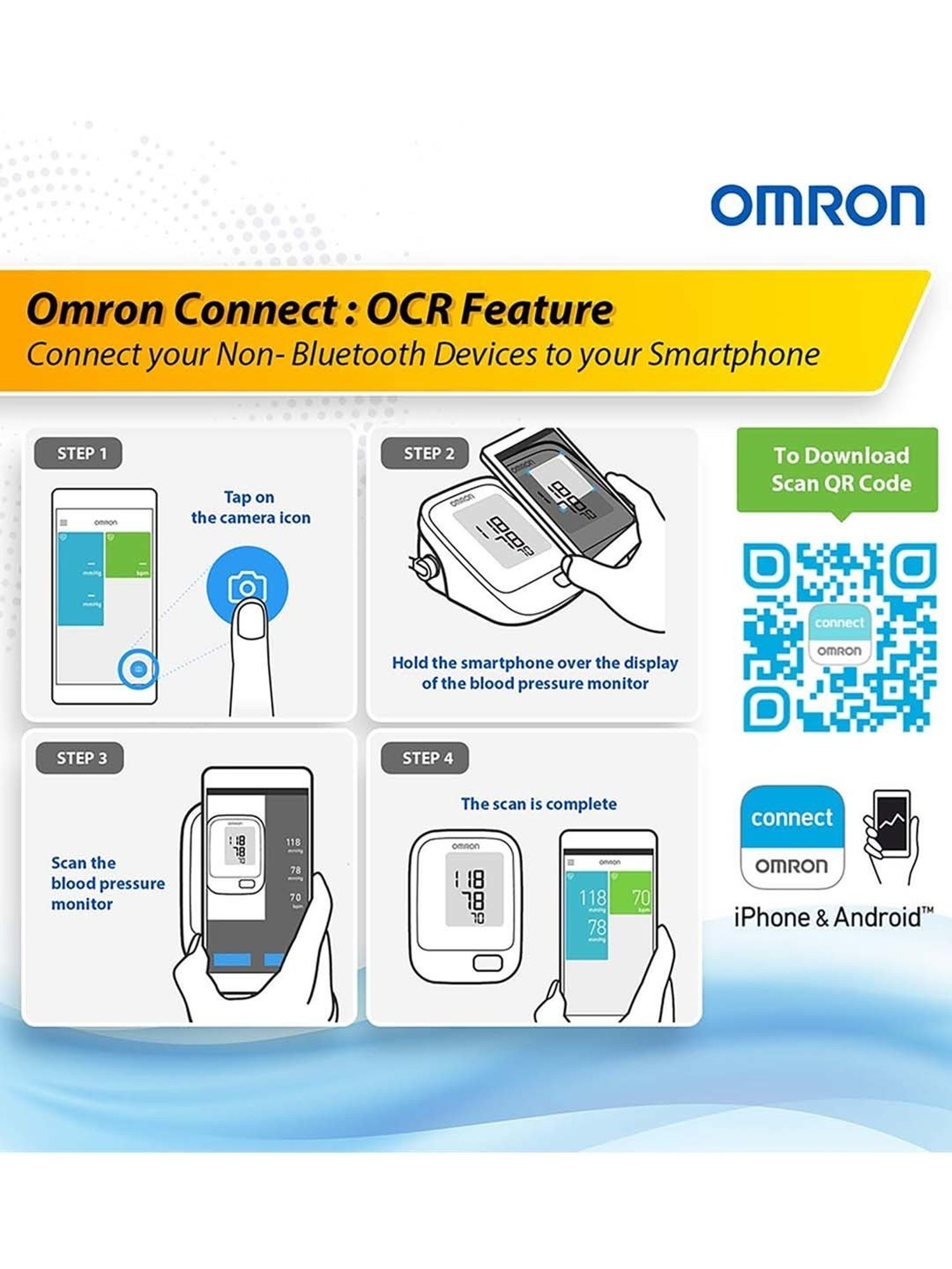 Omron HEM 7121J Fully Automatic Digital Blood Pressure Monitor (White)