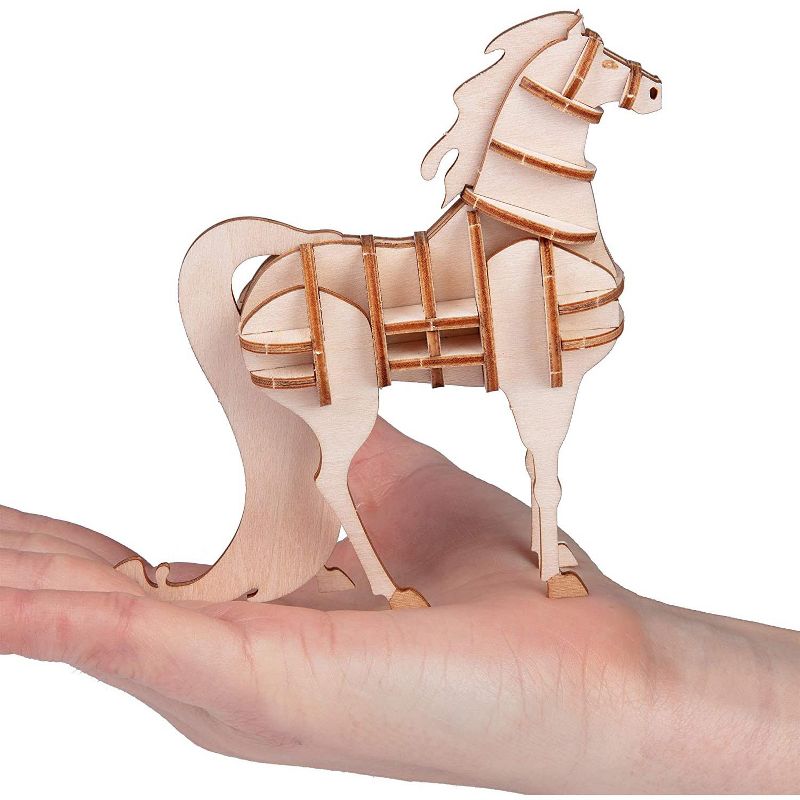 Incredibuilds Disney Frozen 2 Water Nokk Horse Book & Wood Model Kit