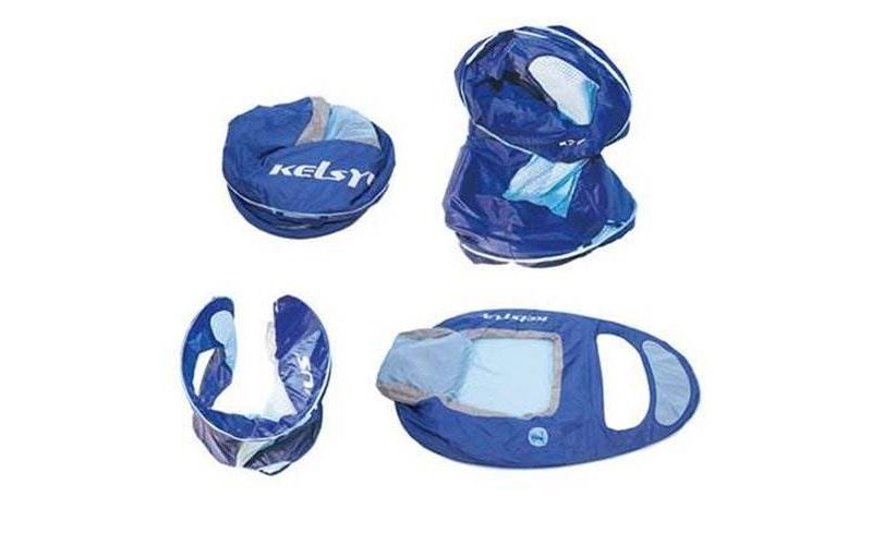 Kelsyus Floating Pool Lounger Inflatable Chair w/ Cup Holder, Blue | 80014