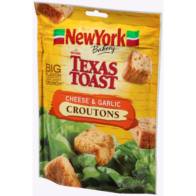 New York Bakery The Original Texas Toast Croutons Cheese & Garlic - 5oz