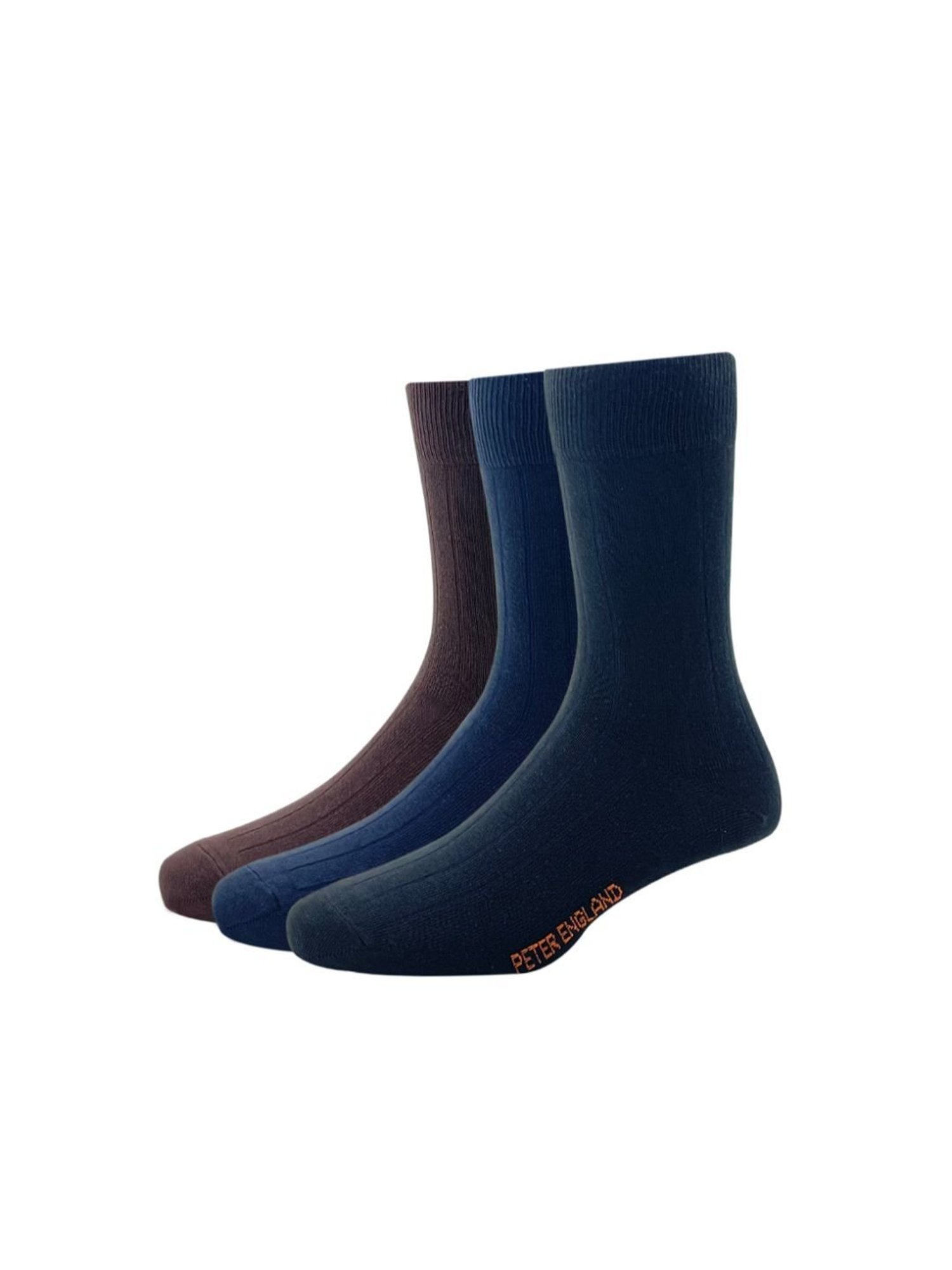 Peter England Multicolor Cotton Socks (Pack of 3)