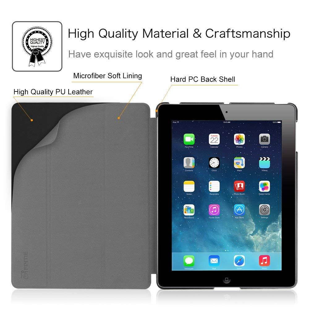 Fintie iPad 2/3/4 Case - Lightweight Slim Tri-Fold Smart Stand Cover Protector Supports Auto Wake/Sleep for iPad 4th Generation with Retina Display, iPad 3 & iPad 2 (Z-Composition Book)