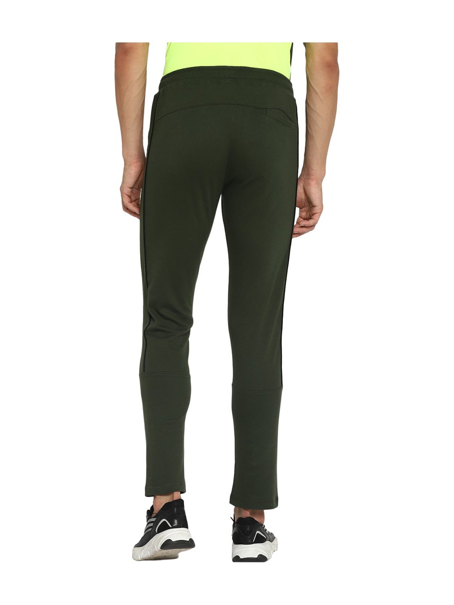 Furo by Red Chief Olive Solid Cotton Track Pants