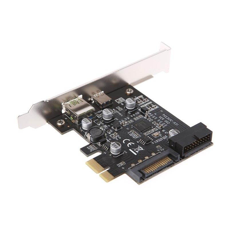 Expansion Card PCI-E Express To USB 3.1 Type-C USB-C Plug Power Charger Expansion Card Adapter hot
