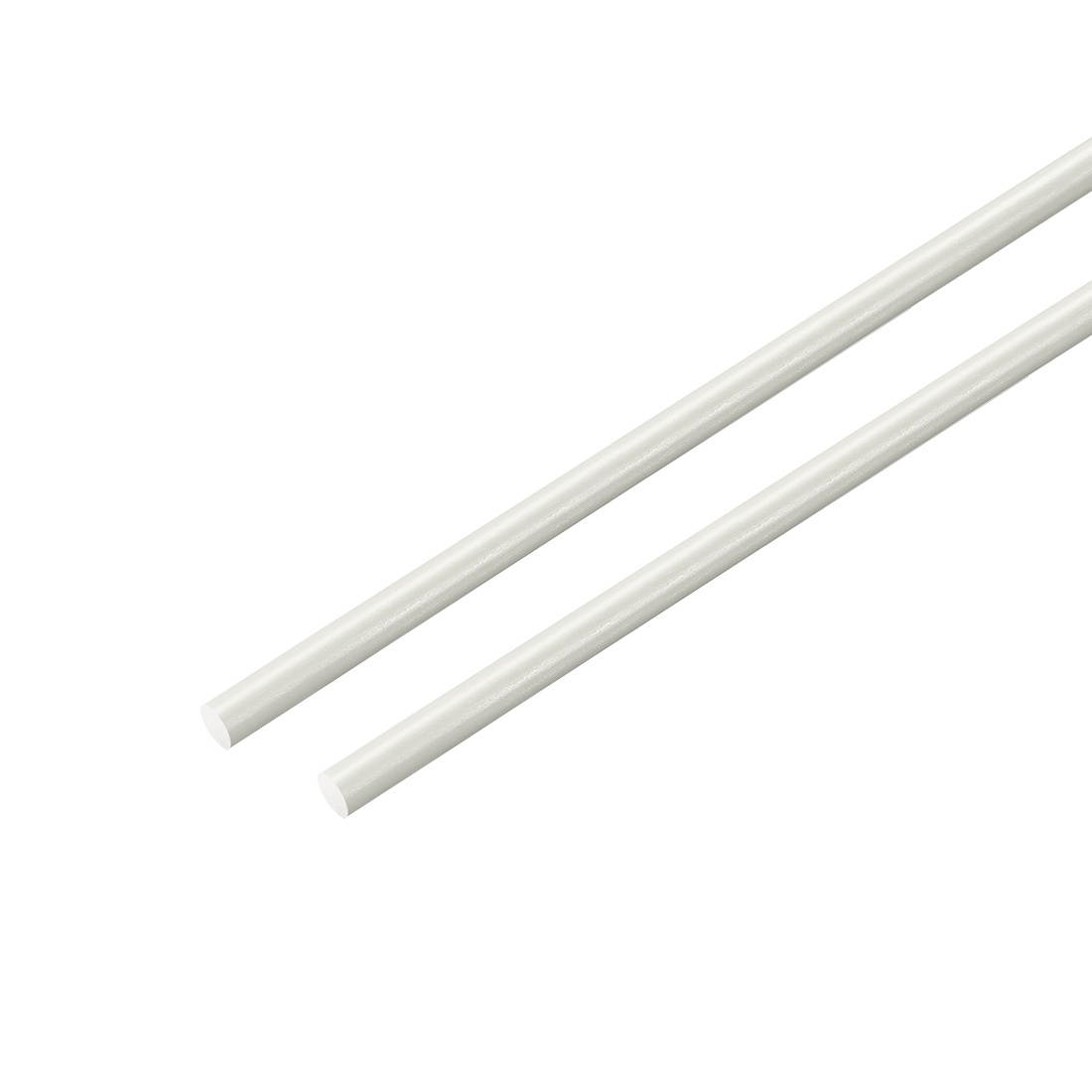 FRP Fiberglass Round Rod 3/32 inch Dia 20 inch Length White Engineering Round Bar Rod 2pcs