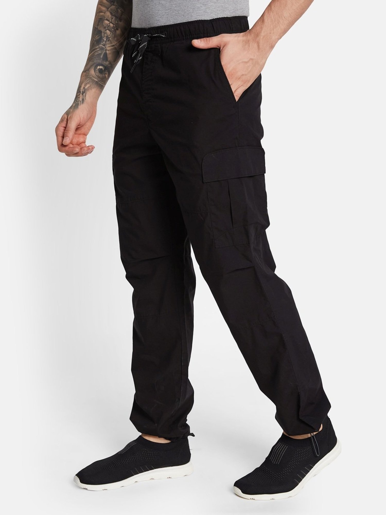 Basics Green Jogger Track Pant