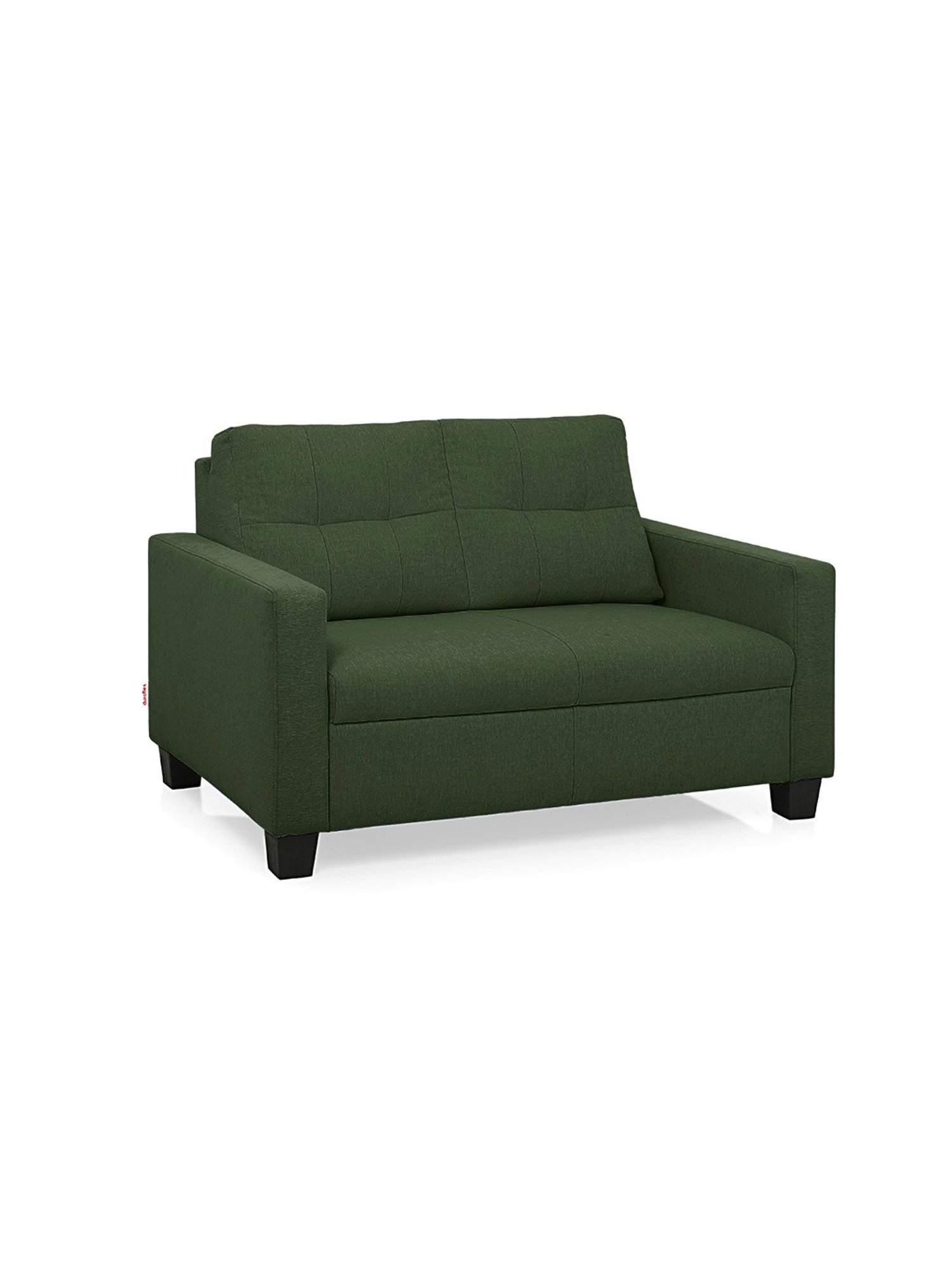 Duroflex Ease Sap Green Neem Wood 2 Seater Sofa