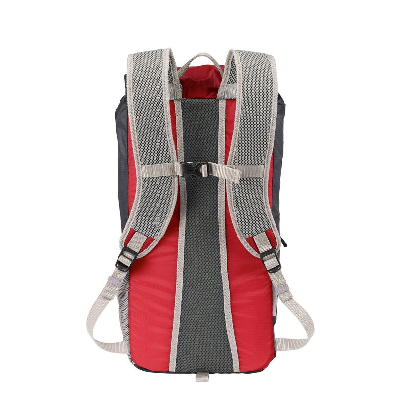 Lewis N. Clark RFID Protected 15" ElectroLight Day Backpack -  Red/Charcoal