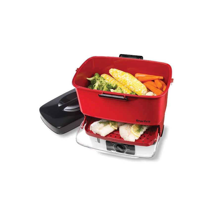 StarFrit Electric Hot Dog Steamer - Red
