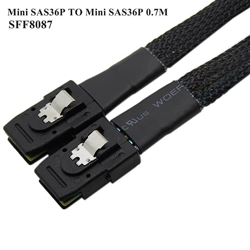 07M Internal Mini SAS 36Pin to SFF8087 Cable Black