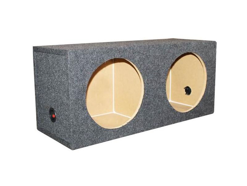 Q-POWER 10" Dual Sealed Car Audio Subwoofer Sub Box Enclosure