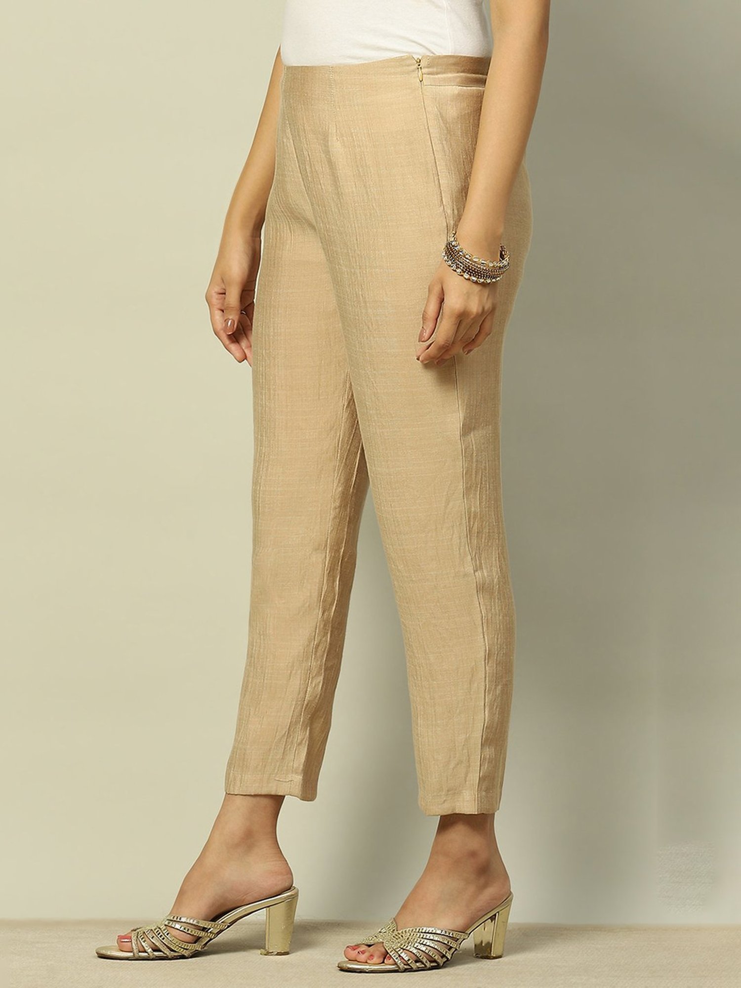 Castle Black Embroidered Palazzos