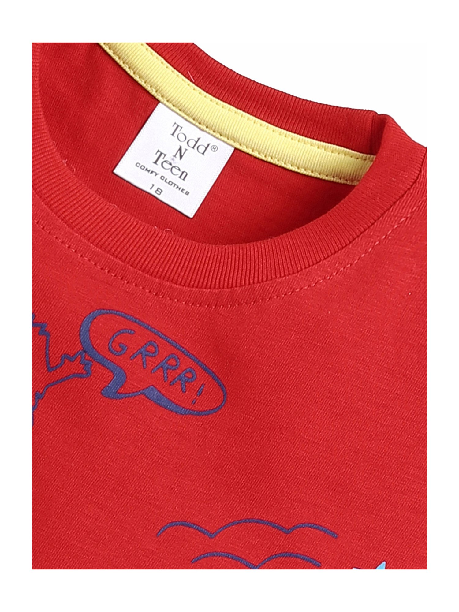 Todd N Teen Kids Multicolor Printed T-Shirt with Shorts (Pack Of 2)