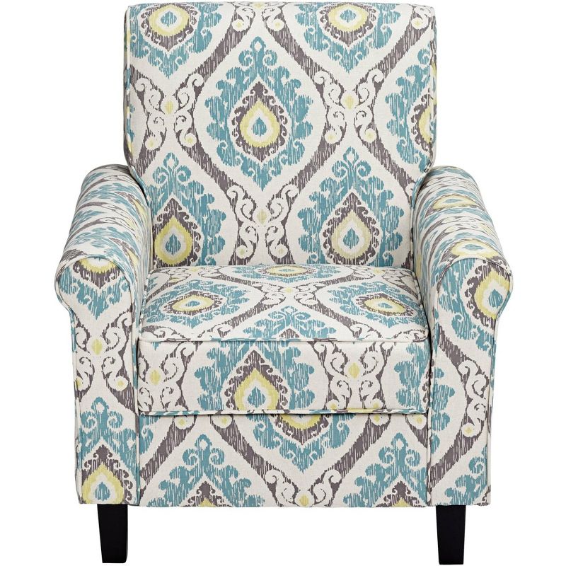 Studio 55D Lansbury Multi-Color Ikat Print Fabric Accent Chair