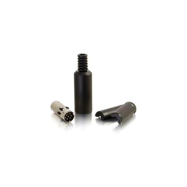 C2G 8-pin Mini Din Male Connector - Black