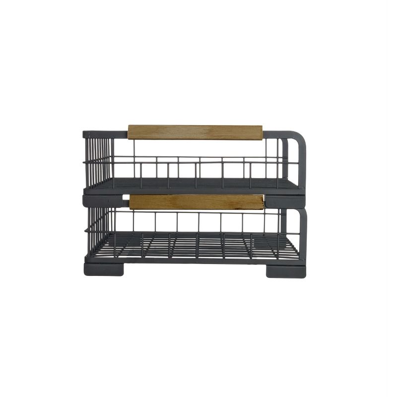 Design Ideas Sutton Stackable Letter Tray &ndash; Letter and Document Desk Organization &ndash; Matte Black, 12.4&rdquo; x 9.1&rdquo; x 2.6&rdquo;