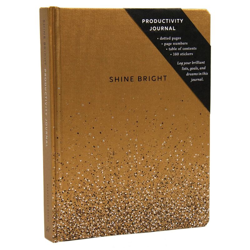 Shine Bright Productivity Journal, Gold - (Diary)