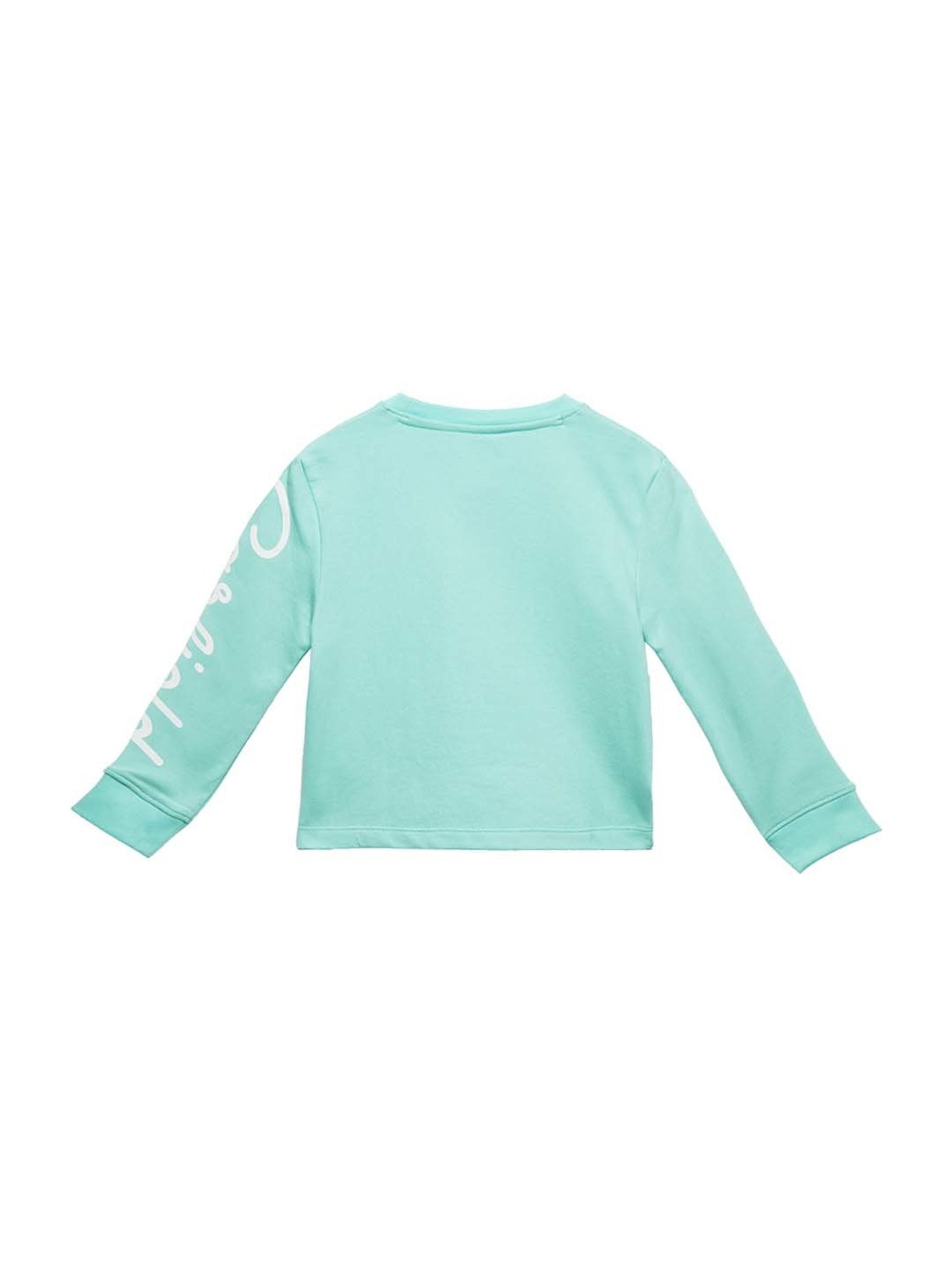 The Souled Store Kids Blue & Yellow Cotton Printed Full Sleeves Sweatshirt