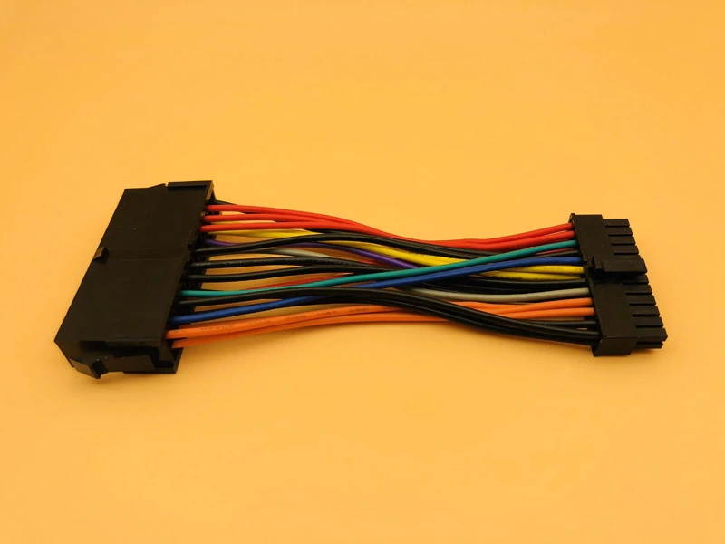 5PCS 14cm 24Pin Female to Mini 24P Male Internal ATX PSU Standard Power Adapter Converter Cable Wire for DELL 780 980 760 960 PC