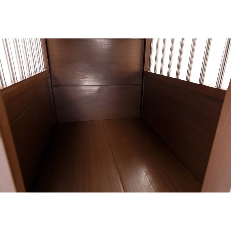 New Age ecoFLEX Habitat 'N' Home Stainless Steel Dog Crate - Brown - Small