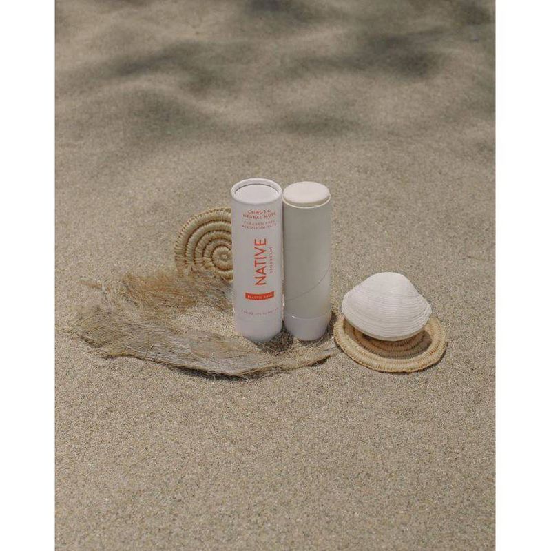 Native Plastic Free Citrus & Herbal Musk Deodorant for Men - 2.65oz