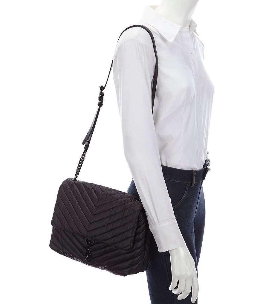 REBECCA MINKOFF Edie Nylon Jumbo Flap Shoulder Bag