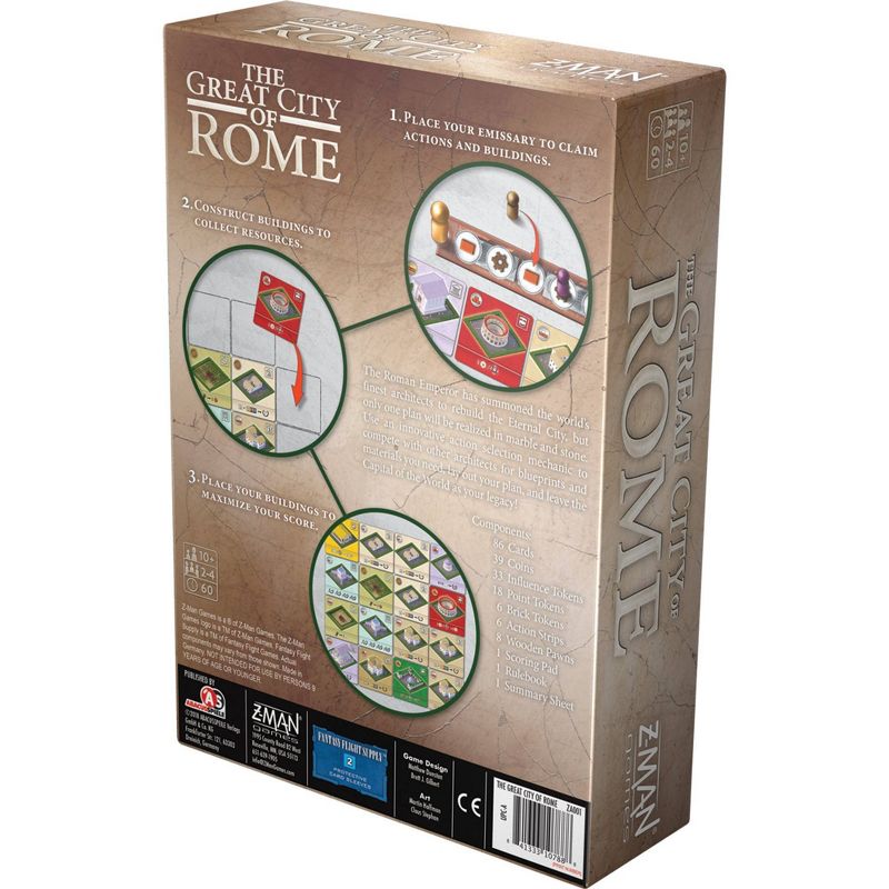 Zman The Great City of Rome Board Game