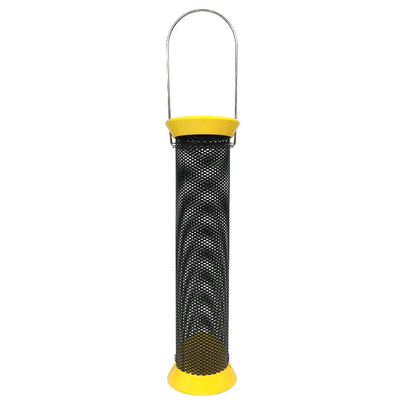 Droll Yankees New Generation Metal Finch Sock Bird Feeder  - Yellow - 13"