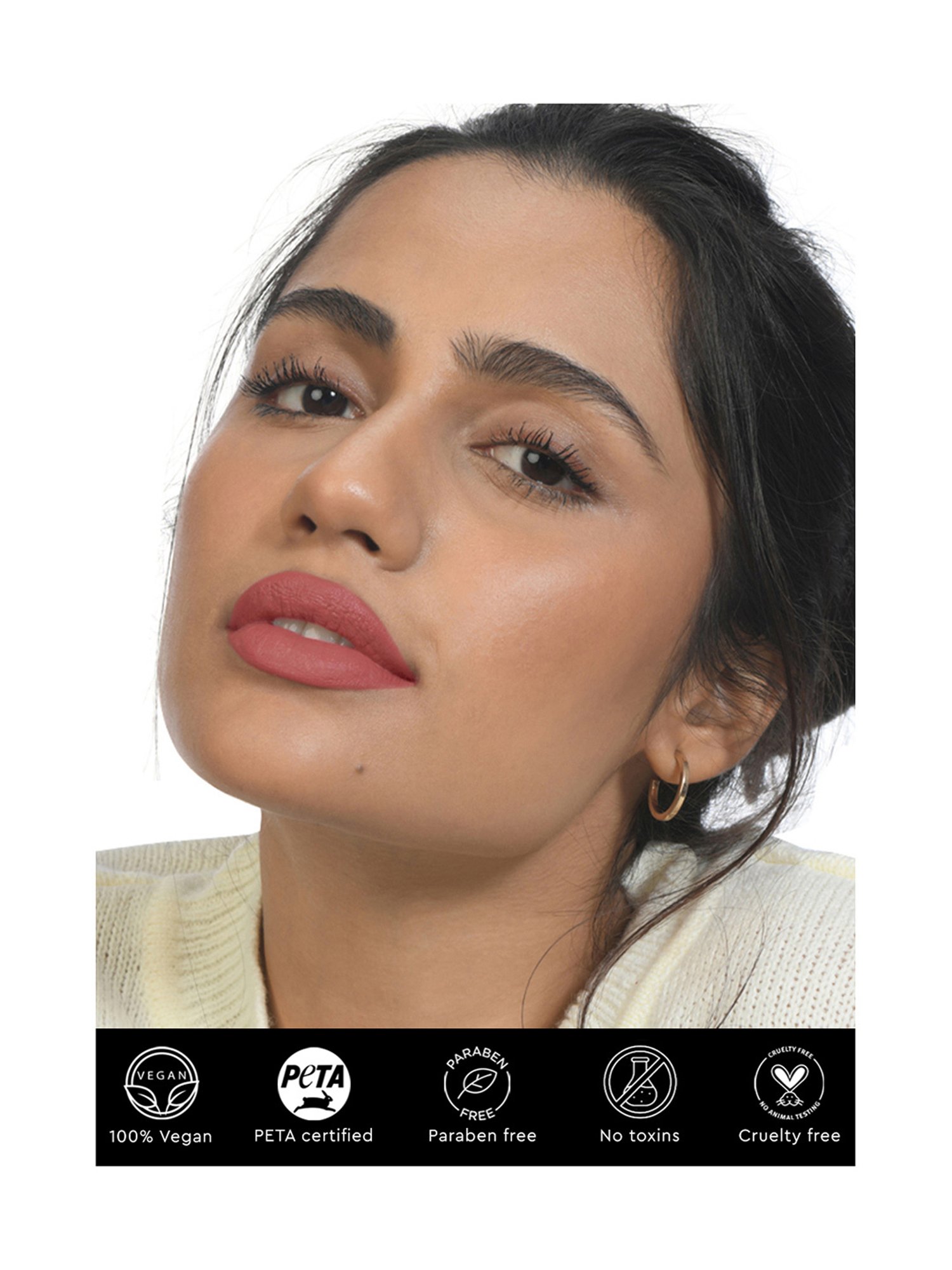 Kiro Beauty Lush Moist Matte Long Lasting Lipstick Nude Rose - 4.2 gm