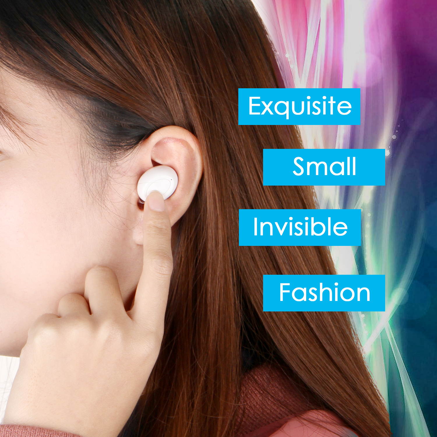 AGPtek Mini Wireless Bluetooth 4.0 Stereo In-Ear Headset Earphone Earbud Earpiece