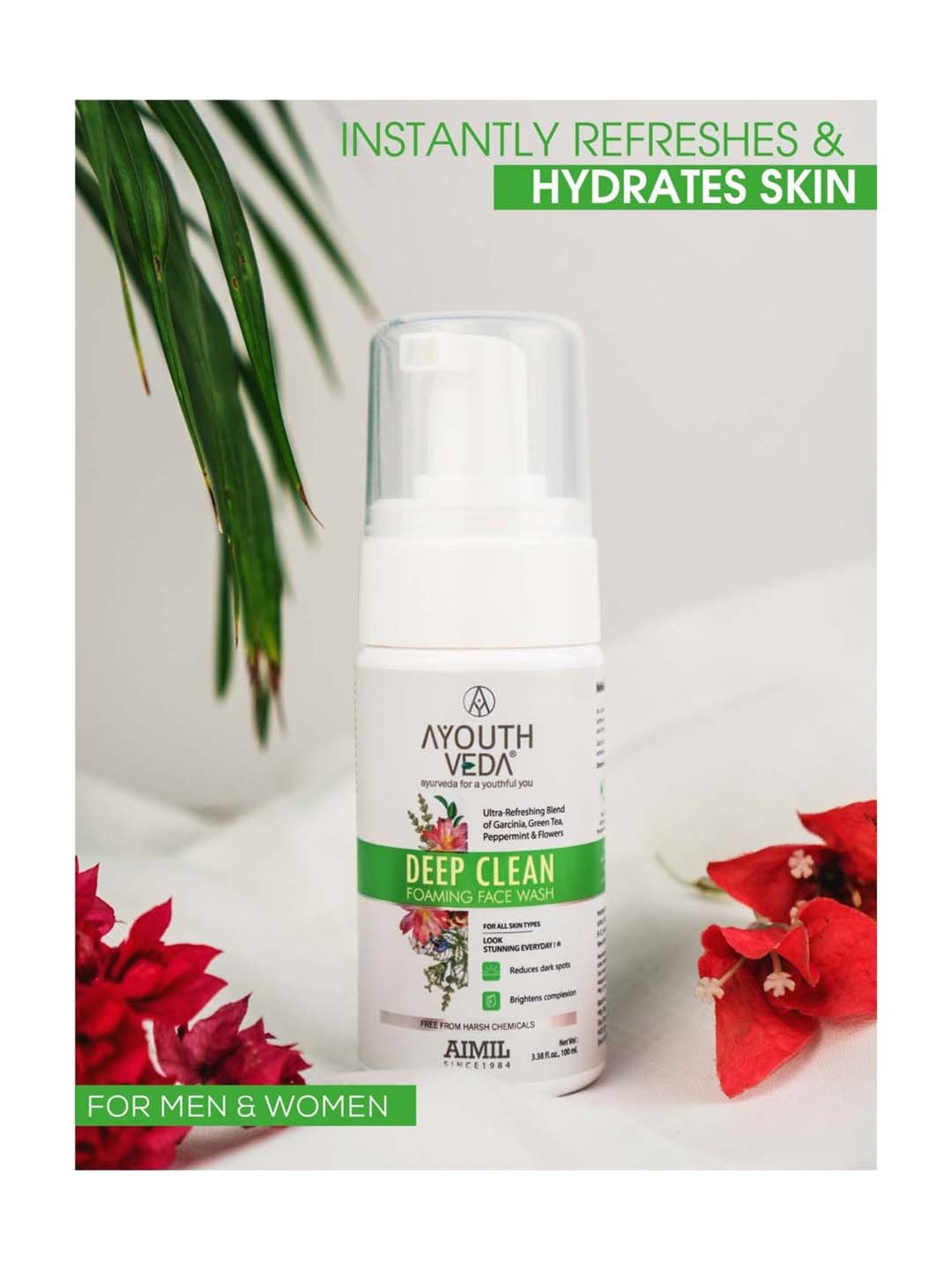 AyouthVeda Deep Clean Foaming Face Wash - 100 ml