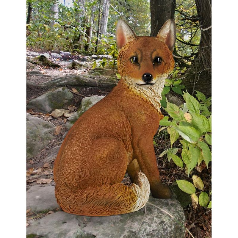 Design Toscano Woodie, The Woodland Fox Garden Statue